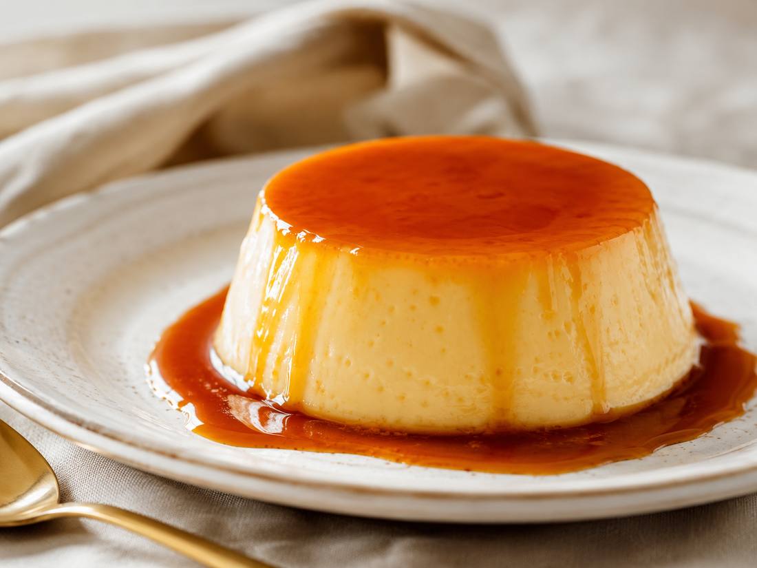 Flan Casero preparada con Olla Royal Prestige